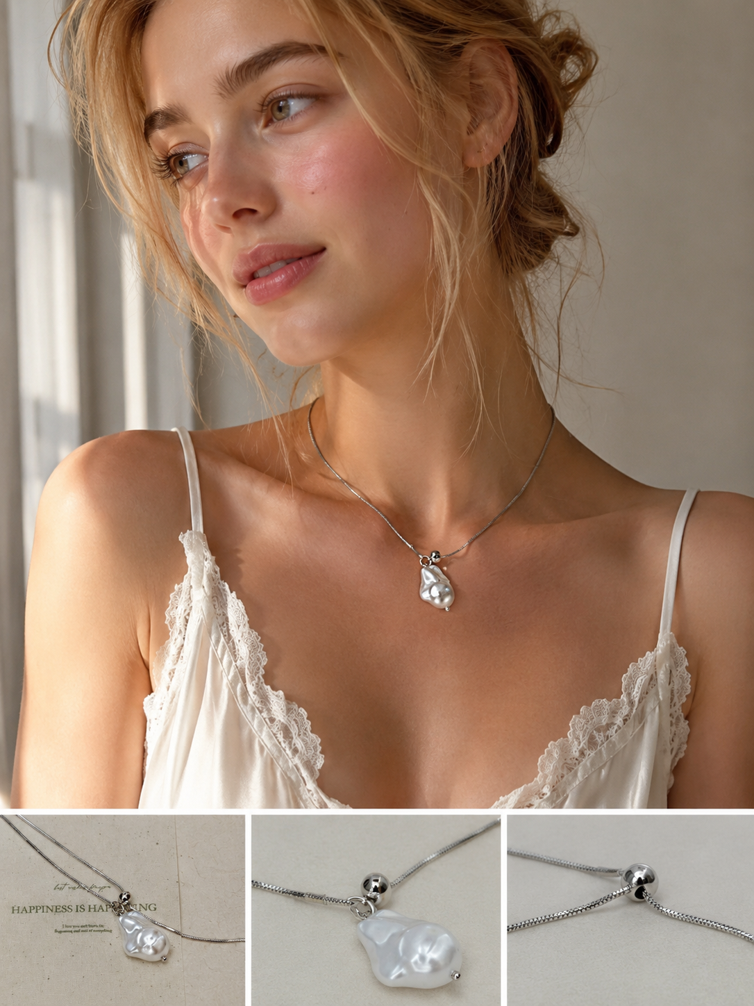 Pearl Sweater Necklace