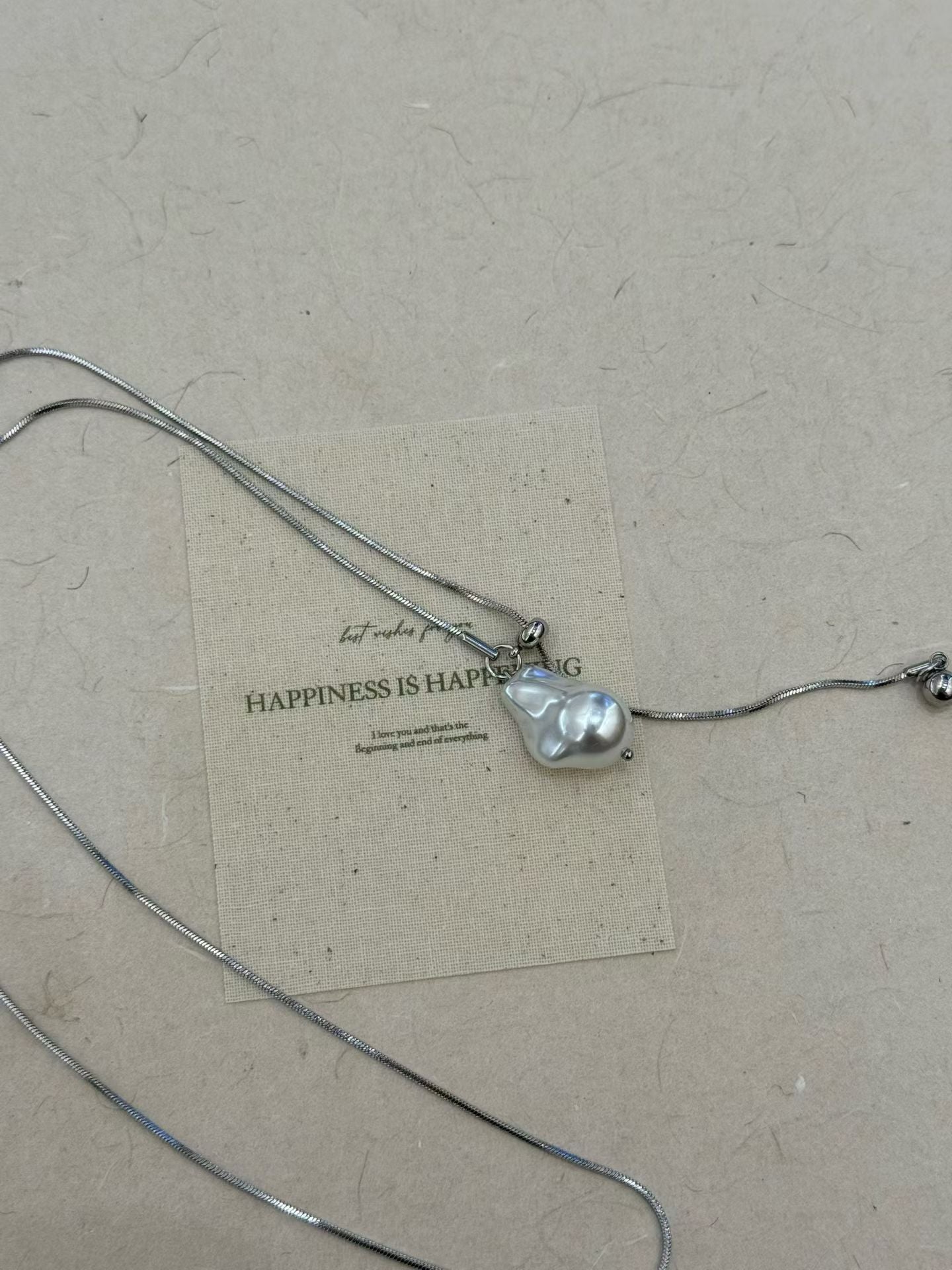 Pearl Sweater Necklace