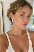Polka Dot Chunky Hoop Earrings